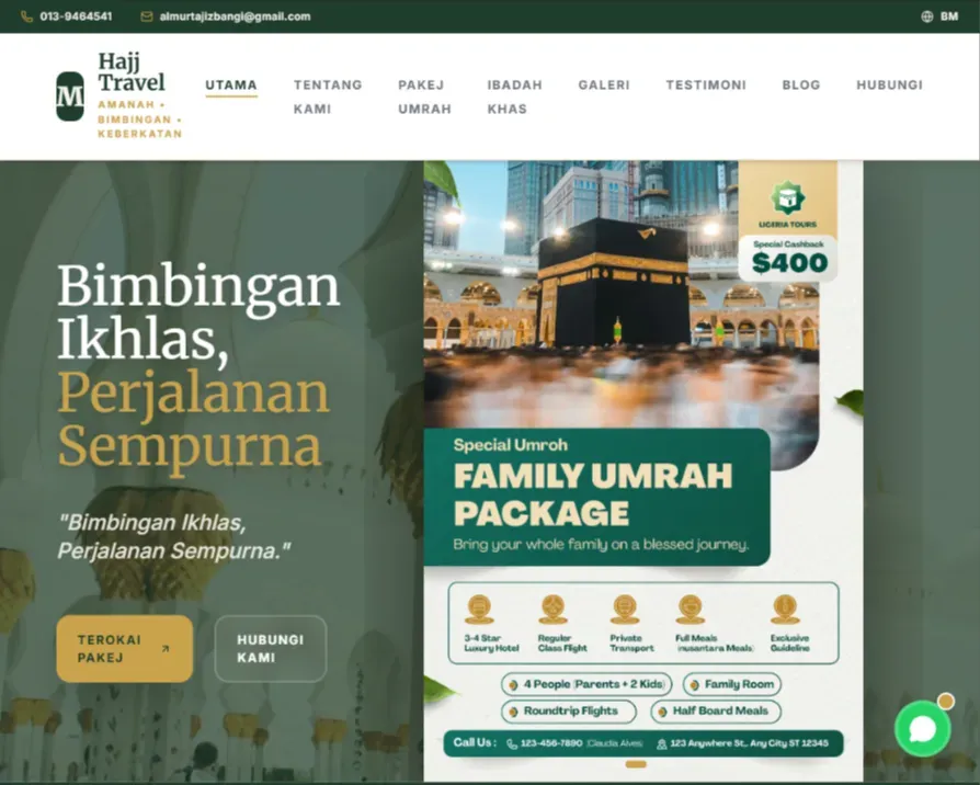 Murtajiz Travel — Modern travel agency platform with CMS-driven content