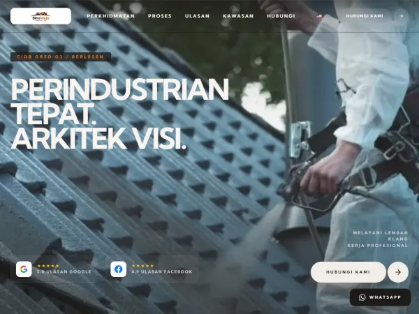 Binamaju Construction — Digital presence demo for a CIDB G3 contractor — Malay-first with WhatsApp lead flow
